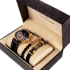 Salmon and black Vincent Di Mani watches